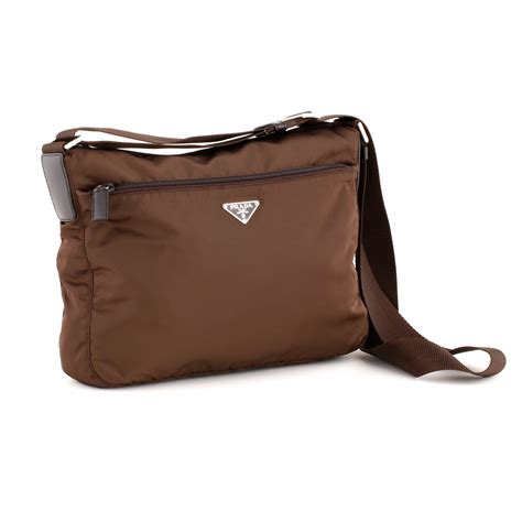 prada men crossbody brown|prada nylon crossbody small.